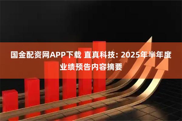国金配资网APP下载 直真科技: 2025年半年度业绩预告内容摘要