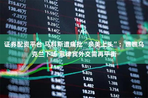 证券配资平台 马科斯遭痛批“亲美上头”：瞧瞧乌克兰下场 菲律宾外交需再平衡